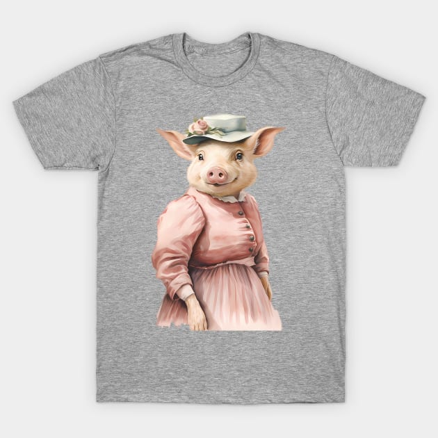 Mrs. Pig T-Shirt by VelvetEasel